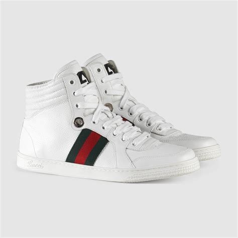 gucci white high top sneakers|Gucci high top sneakers sale.